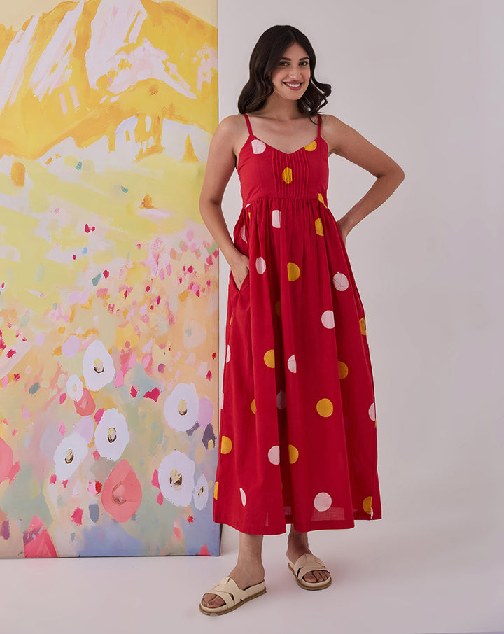 Shubh Cotton Strappy Dress