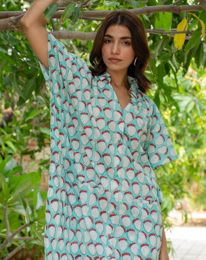 Strawberry BeeBee Kaftan Shirt