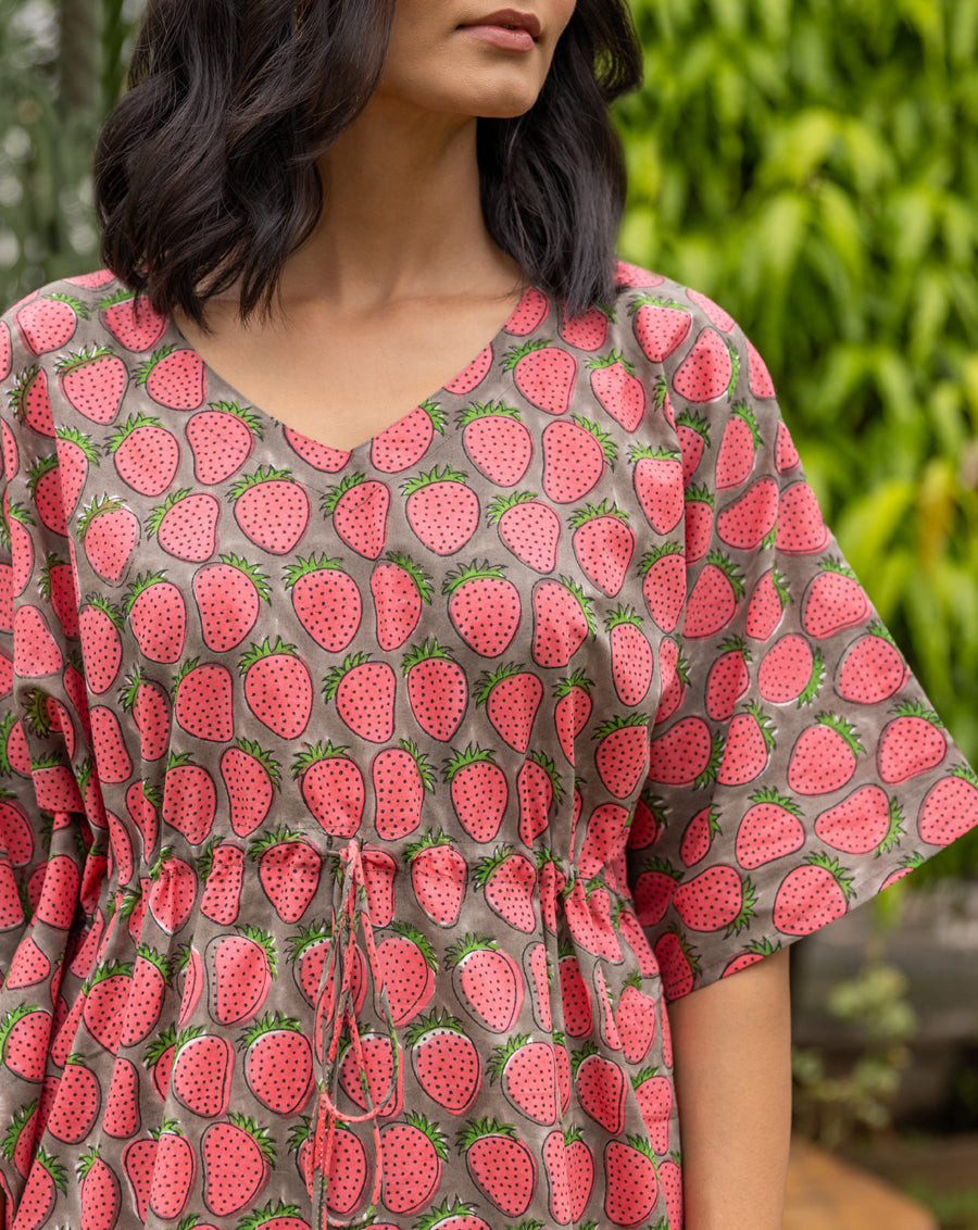 Strawberry Chill Jams - Soft Cotton Pyjama Set