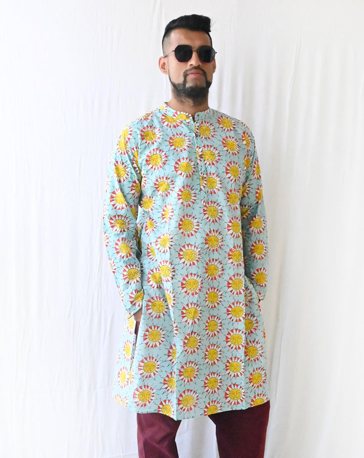 Sunburn Cotton Men's Long Kurta