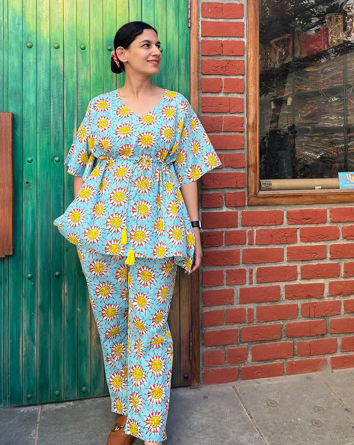 SunBurn Chill Jams Cotton Co-ord Set