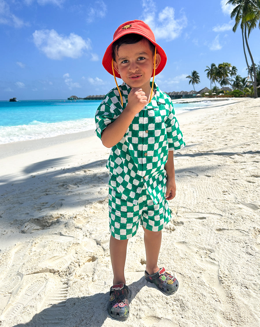 Tic Tac Shortees - Soft Cotton Shirt & Shorts Set for Kids