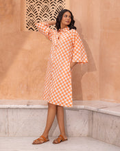 Load image into Gallery viewer, Tic Tac Aye Line - Soft Cotton Shirt Dress
