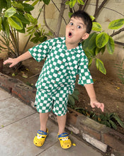 Load image into Gallery viewer, Tic Tac Shortees - Soft Cotton Shirt &amp; Shorts Set for Kids
