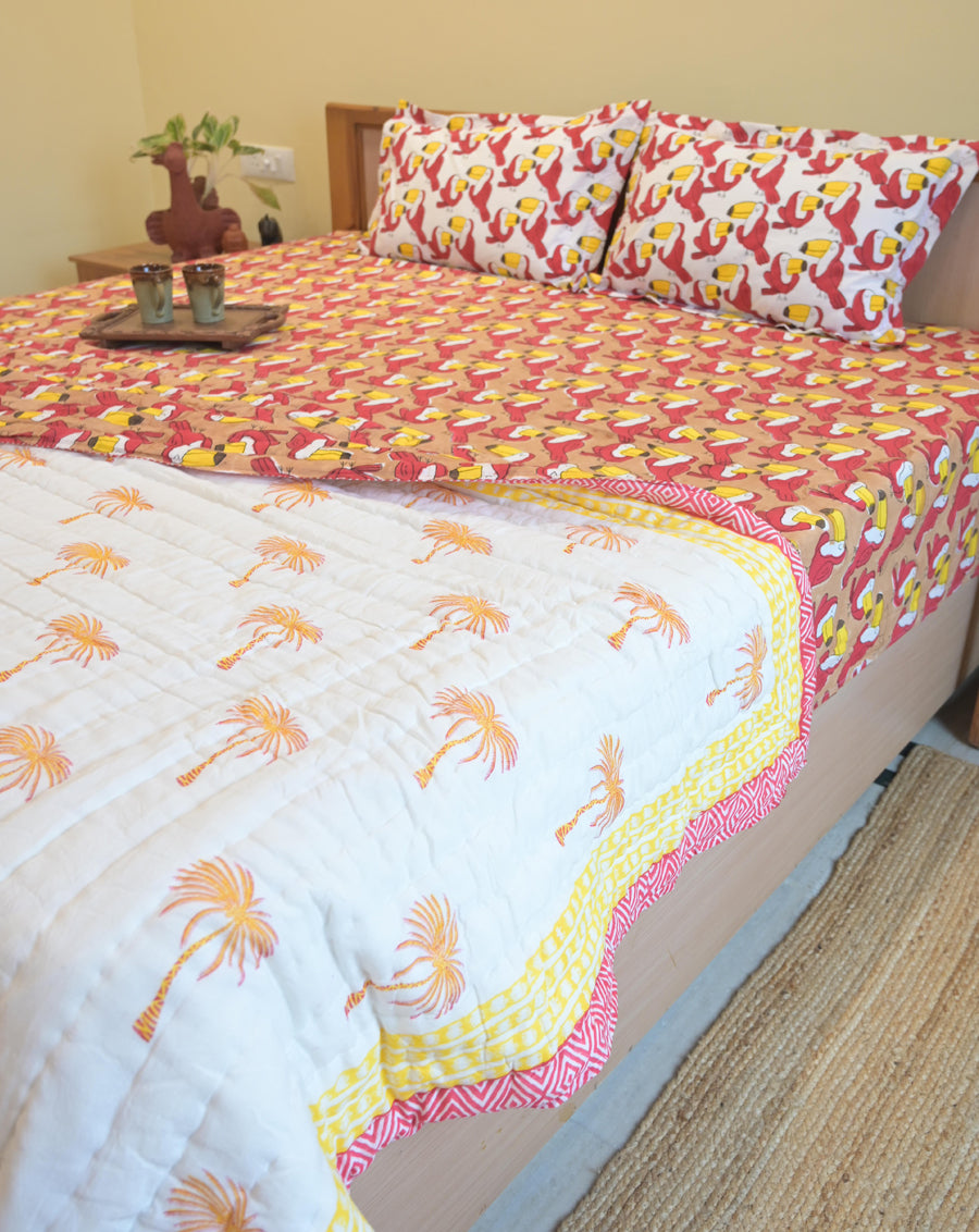 Toucan Premium Cotton Bedding Set