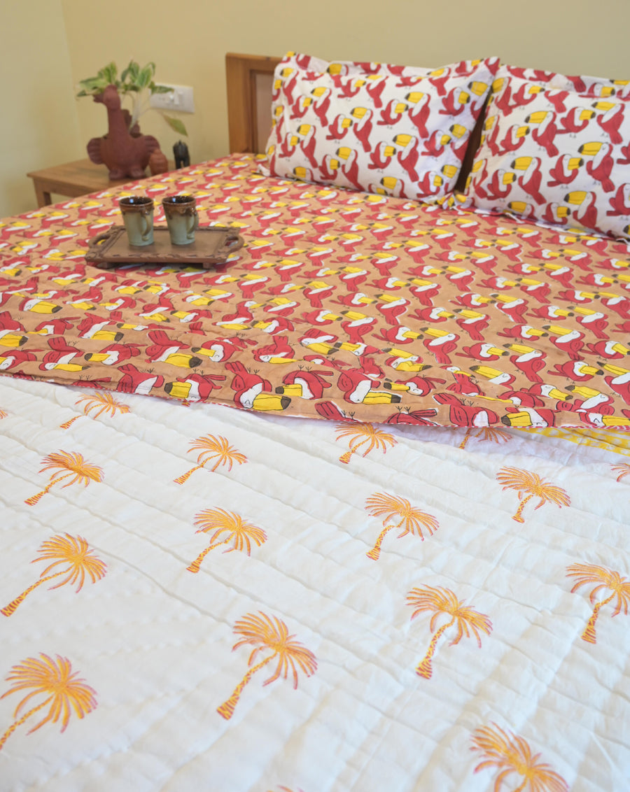 Toucan Premium Cotton Bedding Set