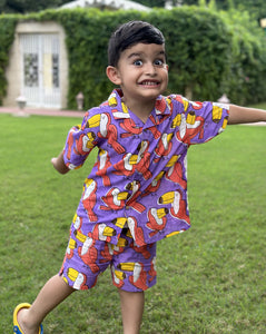 Toucan Shortees - Soft Cotton Shirt & Shorts Set for Kids