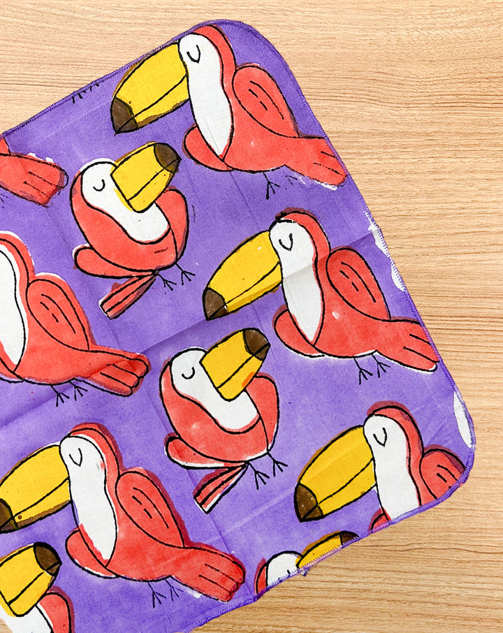 Set of 3 Cotton Mulmul Baby Handkerchief