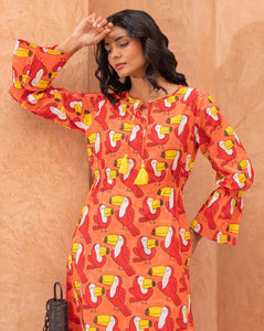 Toucan Tropical Amore - Soft Cotton Dress - PREORDER