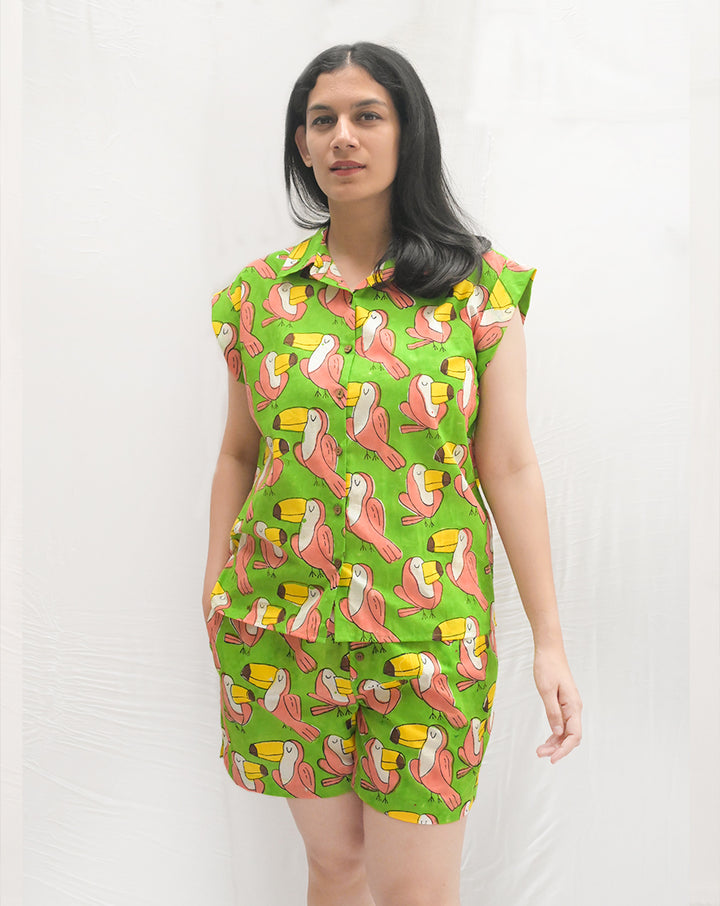 Toucan Shortees - Soft Cotton Loungewear