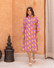 Load image into Gallery viewer, Toucan Aye Line - Soft Cotton Shirt Dress
