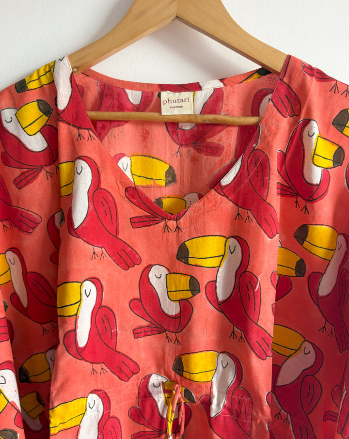 Tropical Toucan Cotton Toptaan