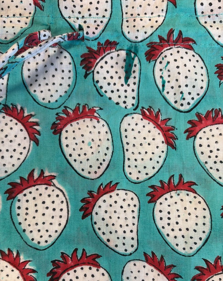 Mint Strawberry Cotton Toptaan Toptaan__k09