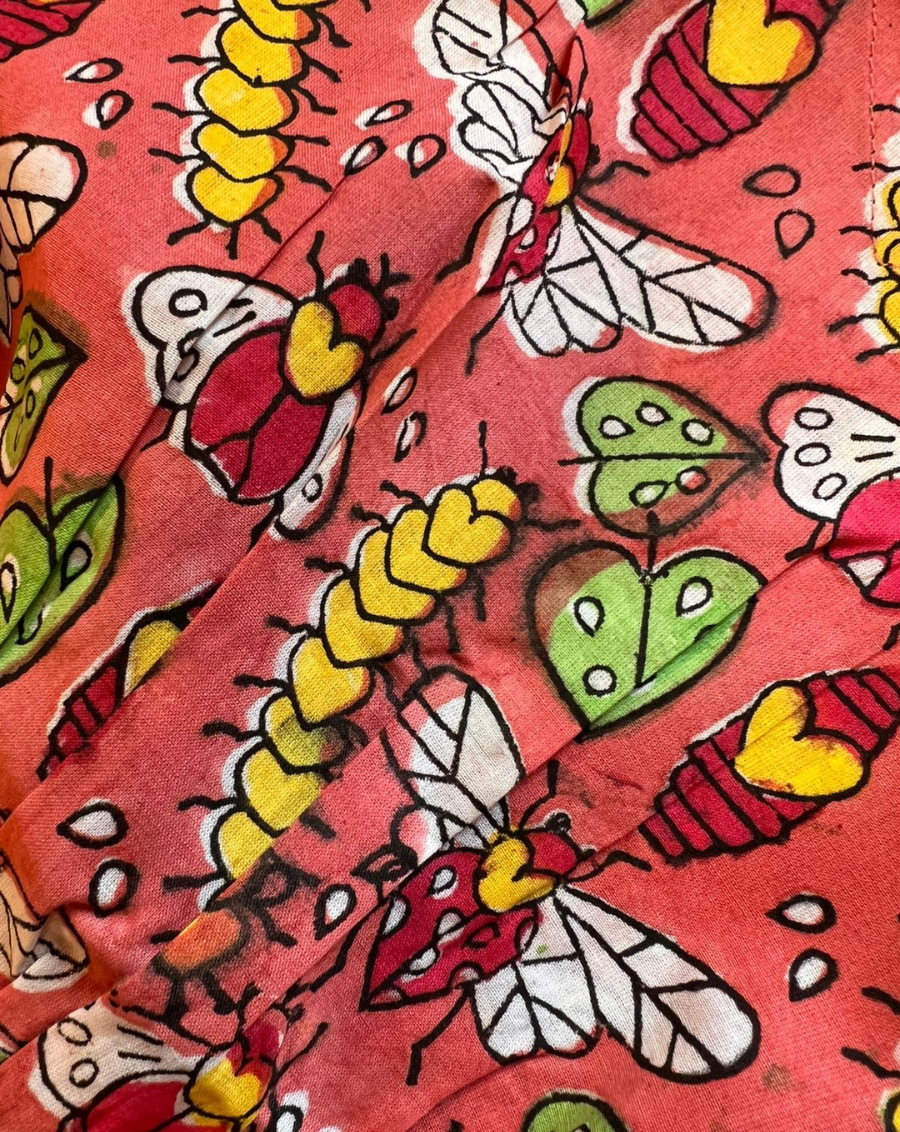 Cat-A-Pillar Senorita - Soft Cotton Kaftan Dress - Minor Defect C3