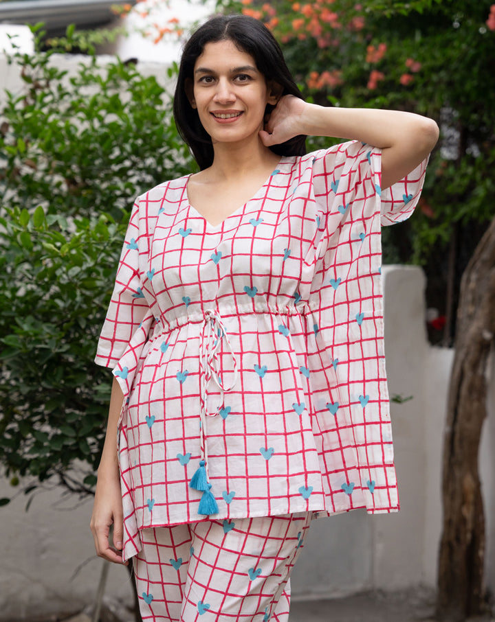 Valentine Chill Jams Cotton Co-ord Set