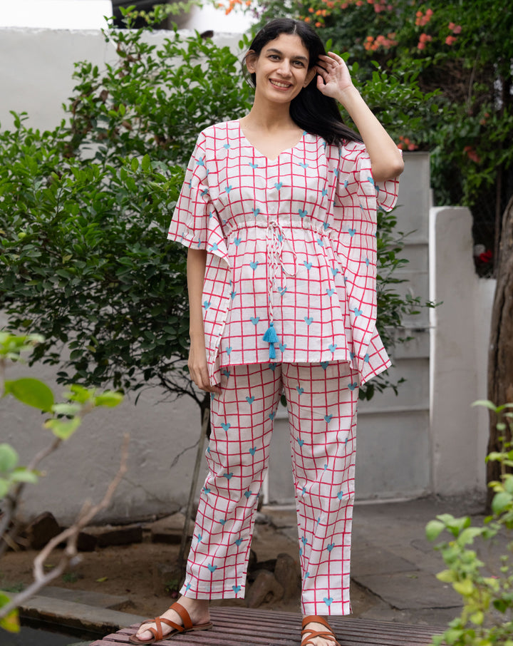Valentine Chill Jams Cotton Co-ord Set