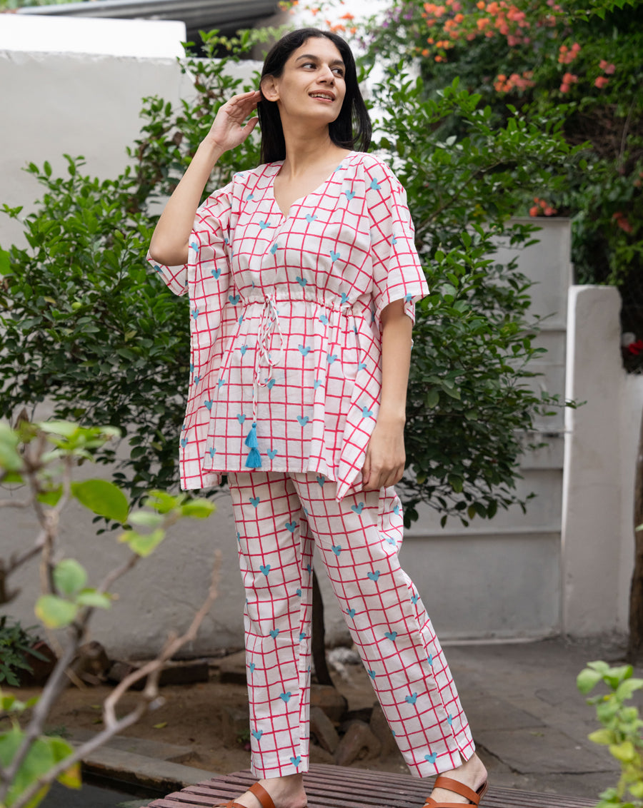 Valentine Chill Jams Cotton Co-ord Set
