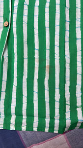 Hari Hand Block Printed Cotton Kaftan Shirt - Minor Defect KS28