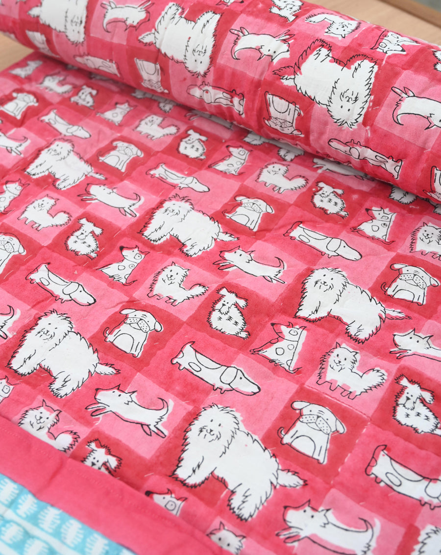 Woof GOTS Certified Organic Cotton Quilt for Babies/Kids