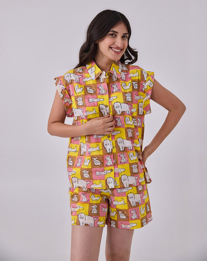 Woof Shortees - Soft Cotton Loungewear