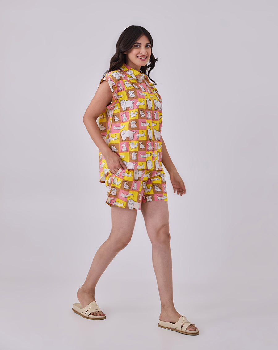 Woof Shortees - Soft Cotton Loungewear