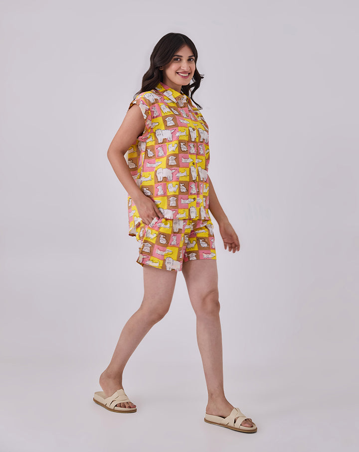 Woof Shortees - Soft Cotton Loungewear