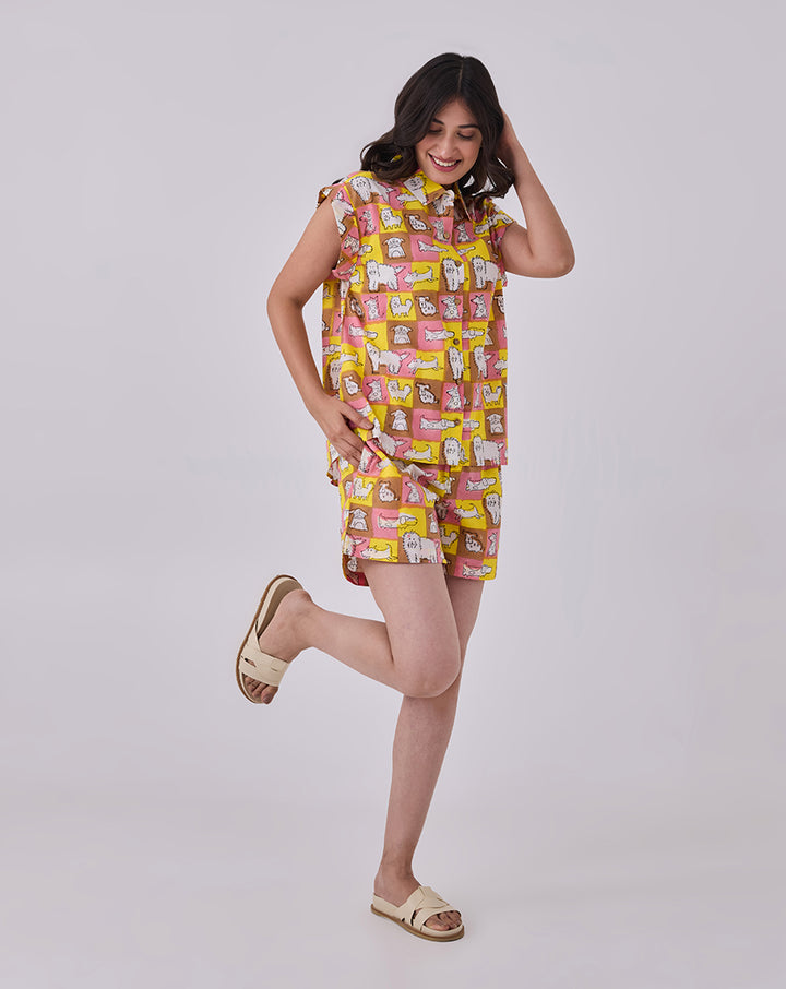 Woof Shortees - Soft Cotton Loungewear