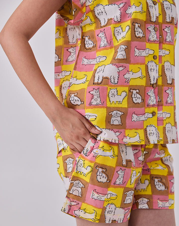 Woof Shortees - Soft Cotton Loungewear