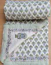Load image into Gallery viewer, Morpankhi Cotton Quilt-Minor Defect
