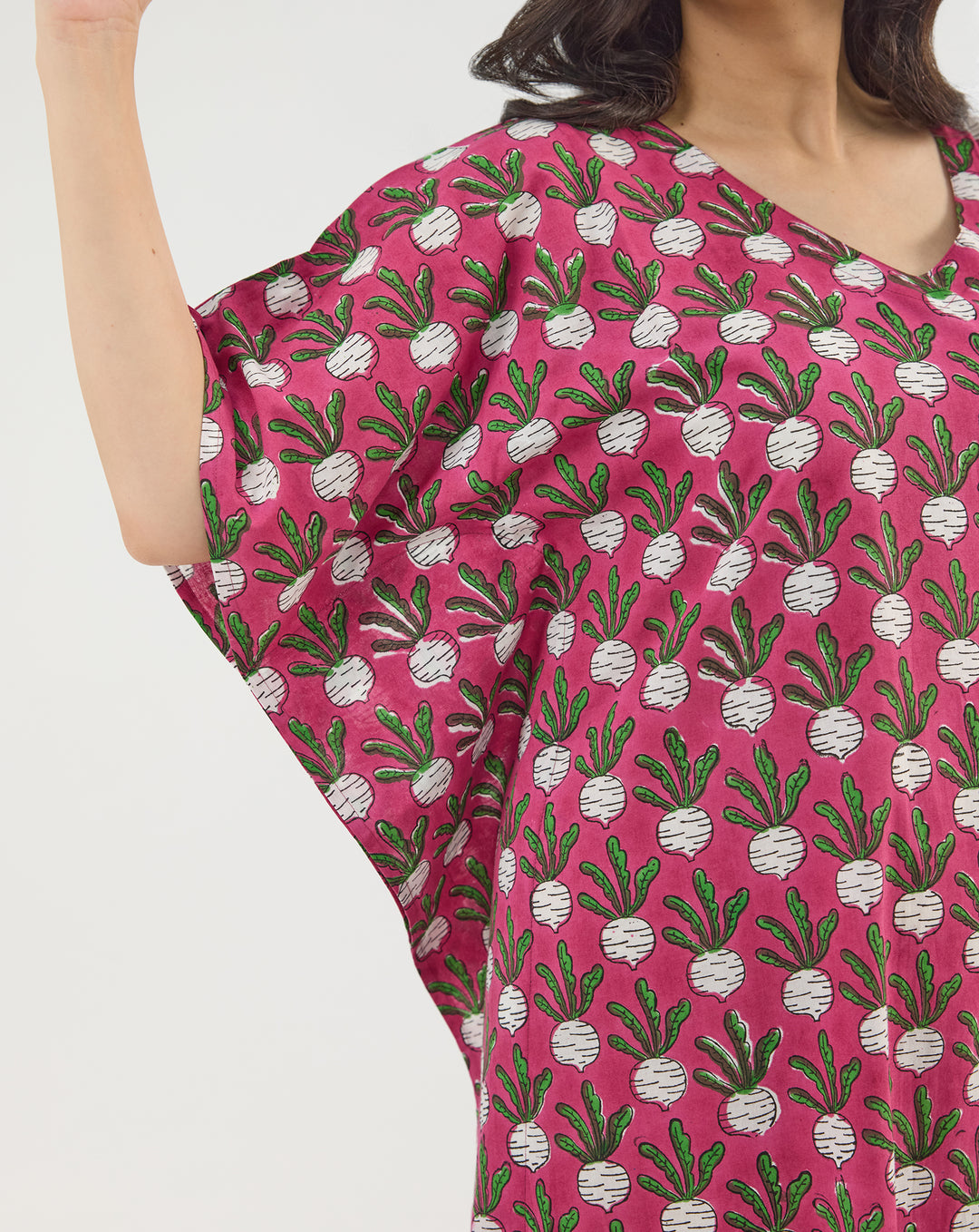 Beet-the-Root Maxi Kaftan Dress