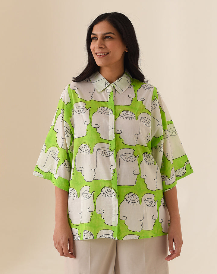 Chehre Kimono Women's Shirt