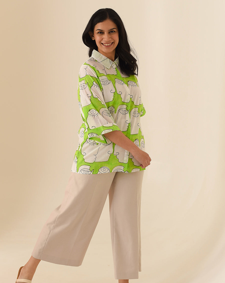 Chehre Kimono Women's Shirt