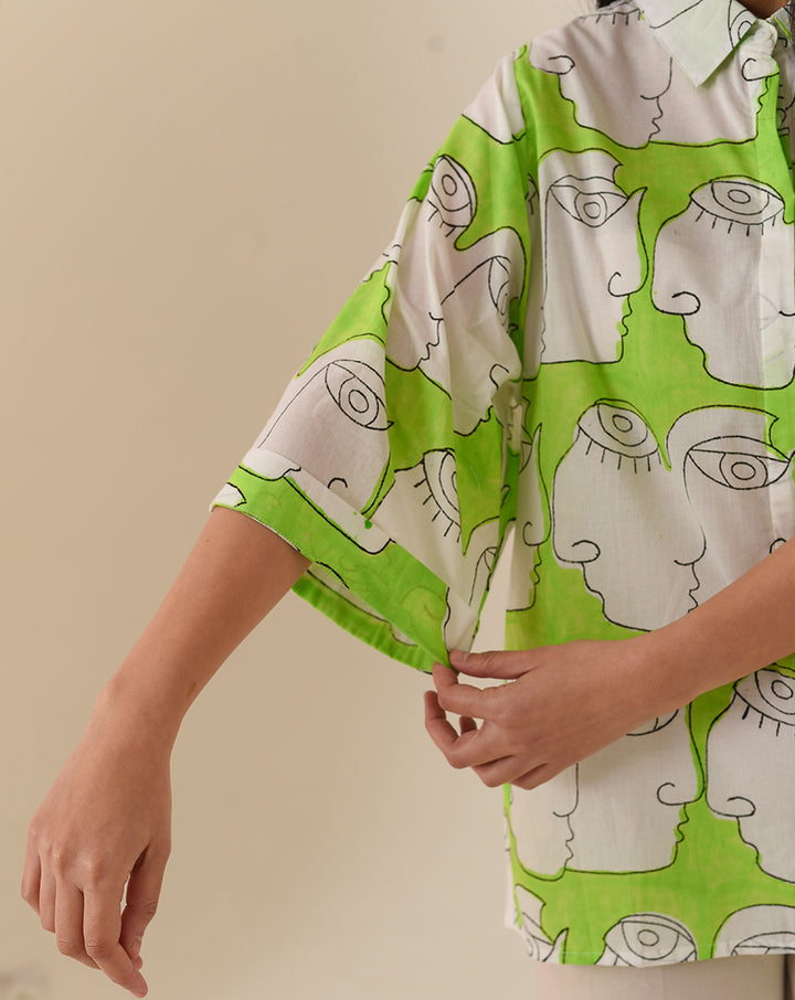 Chehre Kimono Women's Shirt