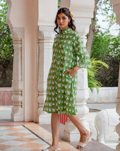 Kuk-Doo-koo Aye Line - Soft Cotton Shirt Dress