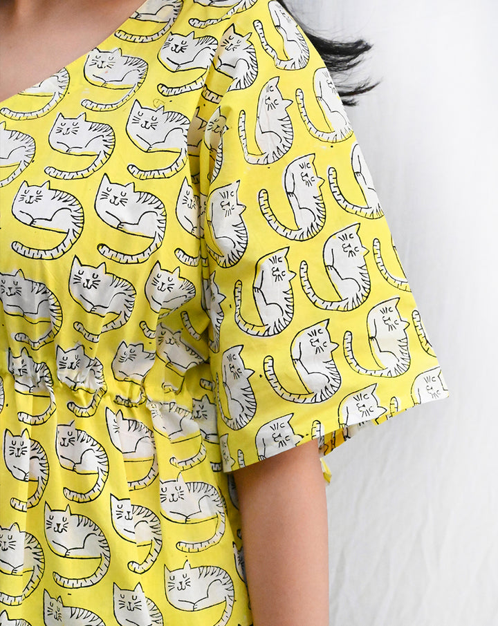 Meow Chill Jams - Soft Cotton Pyjama Set