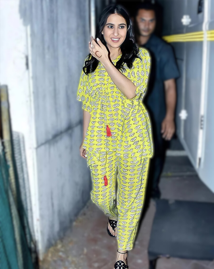 Nazar Battu Chill Jams Cotton Co-ord Set