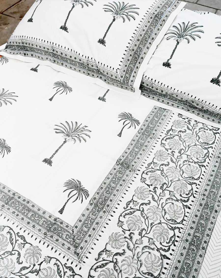 Palm Tree Cotton Bedsheet