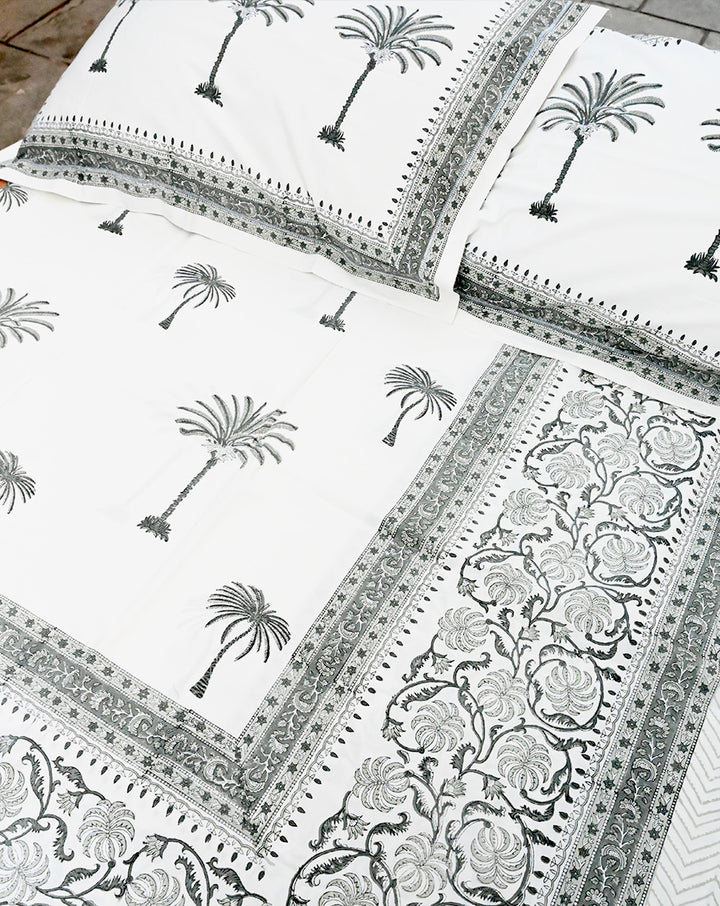 Palm Tree Cotton Premium Bedsheet