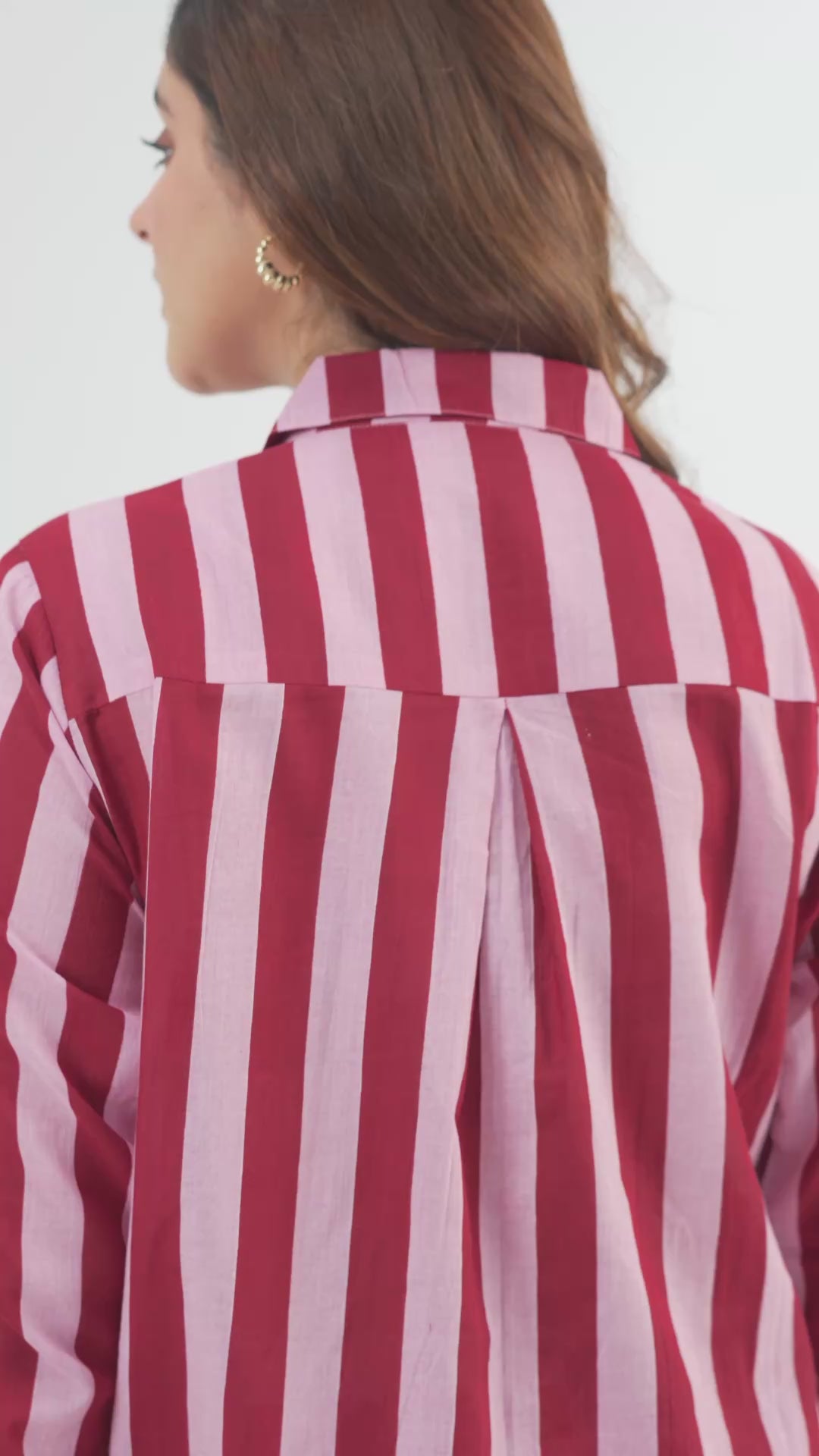 Bubble Gum Oversized Hand Screen Printed Cotton Co-ord Set Preorder