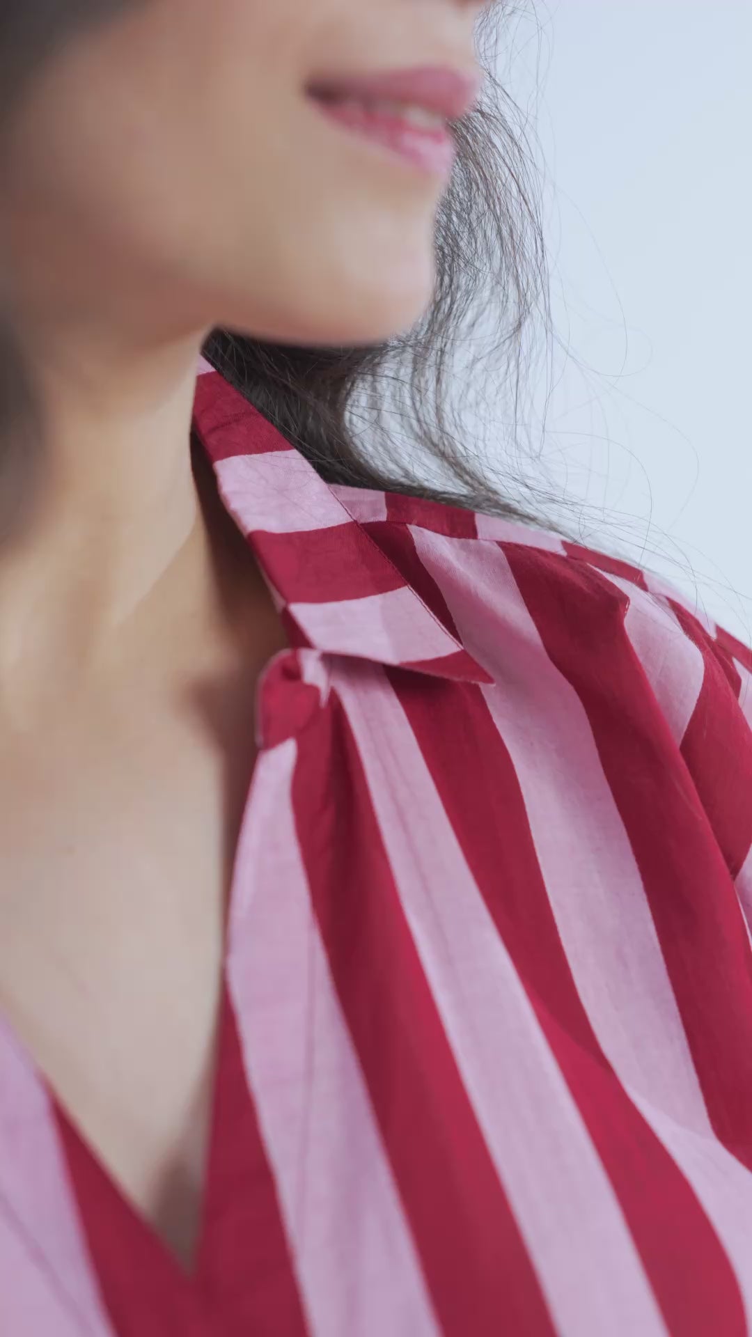 Bubble Gum BeeBee Hand Screen Printed Kaftan Shirt