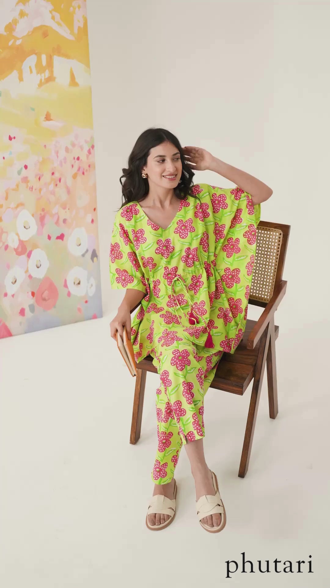 Poppy Mint Chill Jams Cotton Co-ord Set