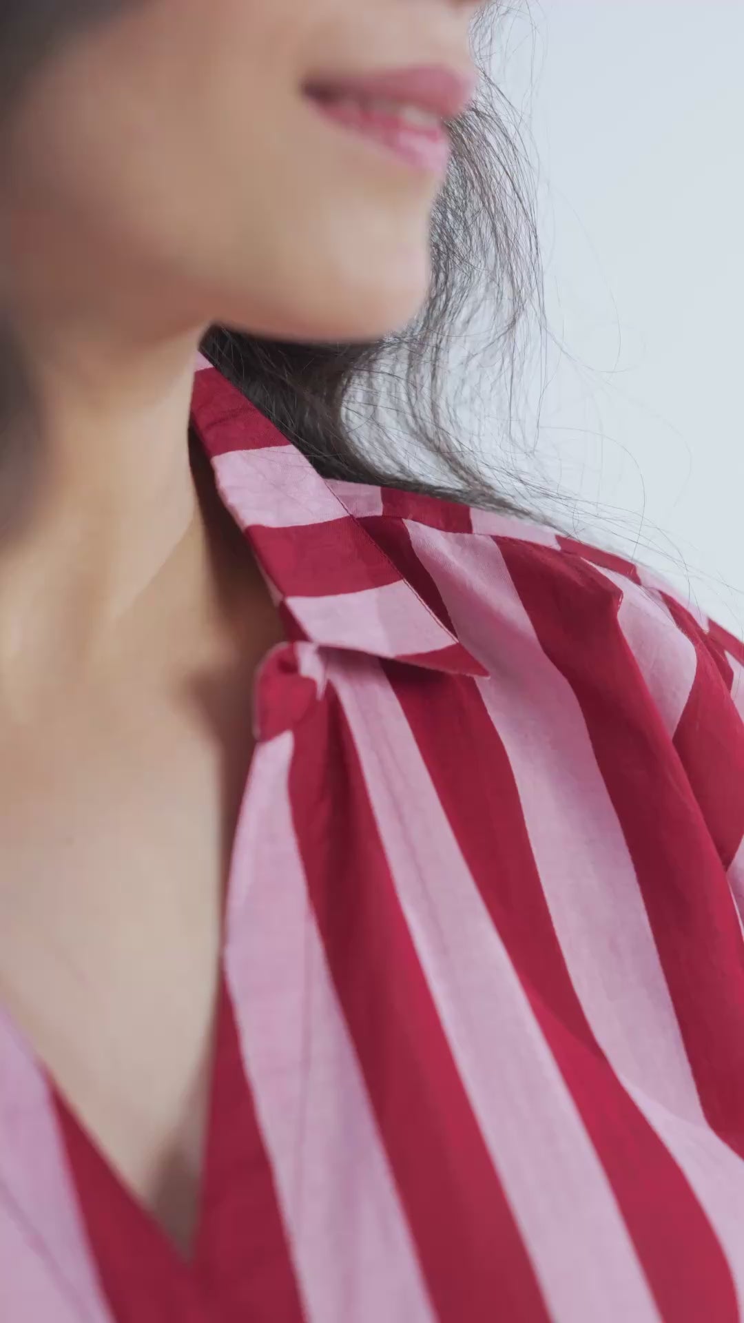 Bubble Gum BeeBee Hand Screen Printed Kaftan Shirt