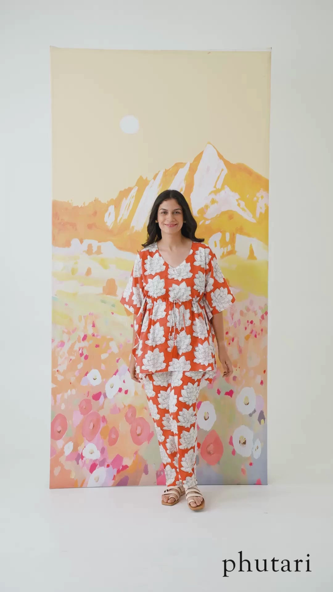 Mallika RED Chill Jams Cotton Co-ord Set