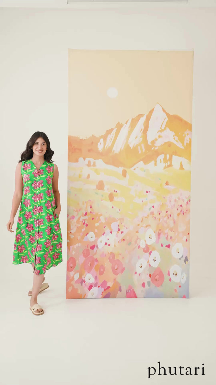 Poppy Midi Rachel Dress