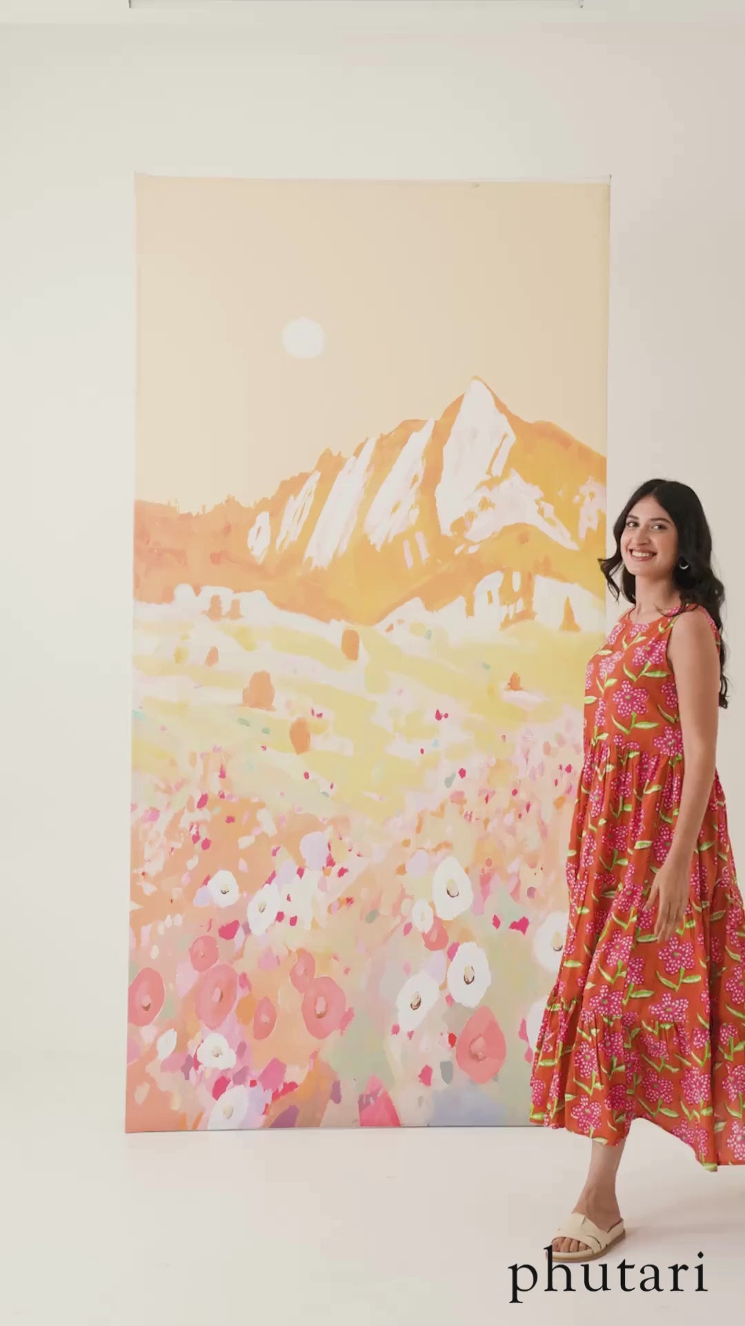 Poppy Blush Cotton Tiered Dress