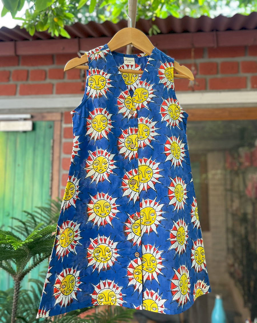 Sunburn Cotton Dress for Girls