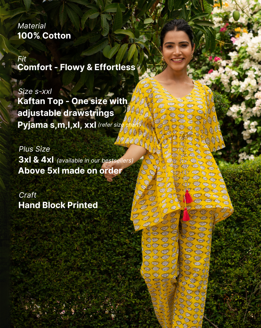 Nazar Battu Chill Jams Cotton Co-ord Set