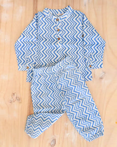 Upar Neeche Cotton Kurta Pyjama Set for Kids -Minor Defect-BKP14 (Available only in 12-18 months)