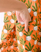 Load image into Gallery viewer, Beet the Root Narangi Hand Block Printed Cotton Midi Kaftan Shirt
