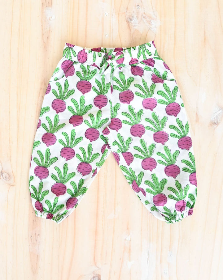 Beet-the-Root Cotton Kurta Pyjama Set for Kids